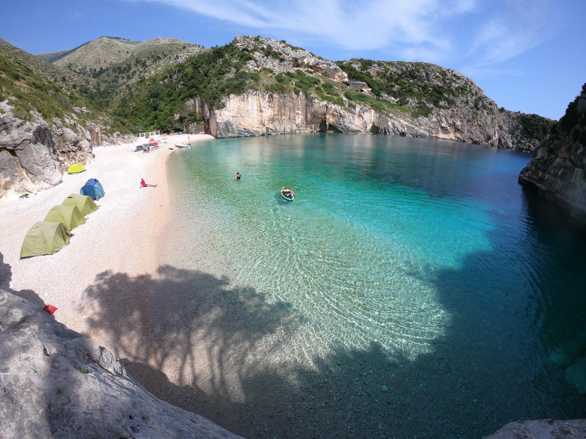 Grama Bay turquoise waters